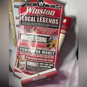 Rare No. 2 2007 Winston Cigarettes Vintage Print Ad monster fishing Florida tube